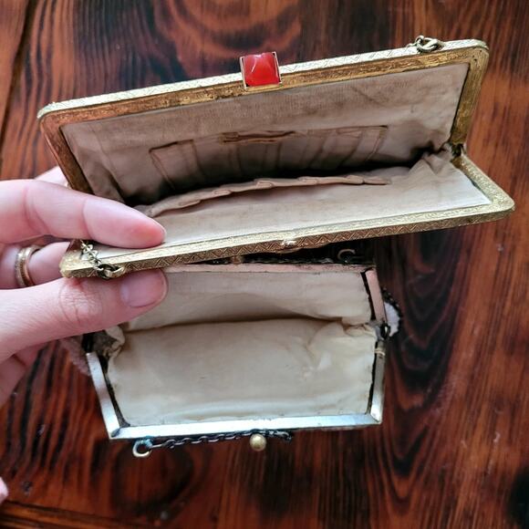 Vtg Purse Bundle Needlepoint Floral Beaded - Picture 6 of 8